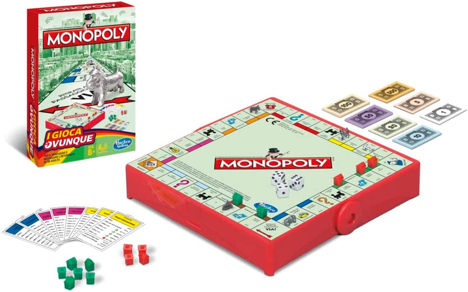 Hasbro - Monopoly - Gioca Ovunque Gioco da Tavolo