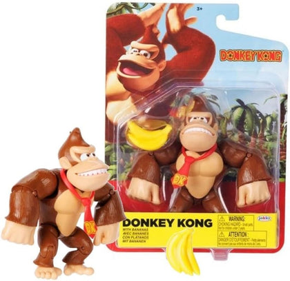 Jakks Pacific - Nintendo - Donkey Kong - Action Figure di Donkey Kong 10 cm