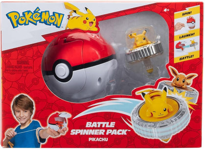 Pokémon - Trottola Personaggio e Pokè Ball lanciatore - Assortimento 1 (Imballo da 6)