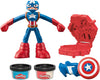 Hasbro - Play-Doh - Capitan America con Stampino a Forma di Scudo