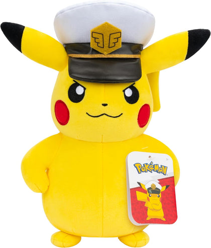 Pokémon - Peluche - Capitan Pikachu 20 cm