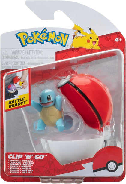 Pokémon - Clip N Go - Squirtle & Pokè Ball