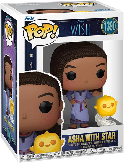 Disney POP & Buddy! WISH Vinyl Figure Asha with Star 9 cm