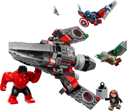 Lego Marvel - 76292 Battaglia Captain America vs. Hulk Rosso