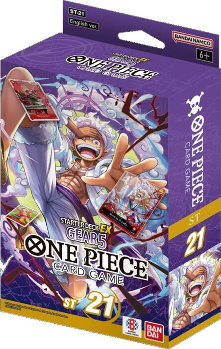 One Piece Card Game - Starter Deck - Gear 5 - Display (6) ST-21 Legacy Distribution One Piece Card Game - Starter Deck - Gear 5 - Display (6) ST-21 Legacy Distribution