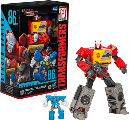 Hasbro - Transformers - Studio Series - Voyager, Autobot Blaster e Eject 86-25 ispirati al film 