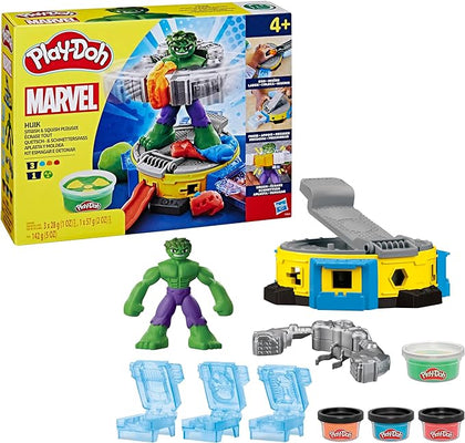 Hasbro - Play-Doh - Marvel - Set da Gioco distruggi e schiaccia di Hulk