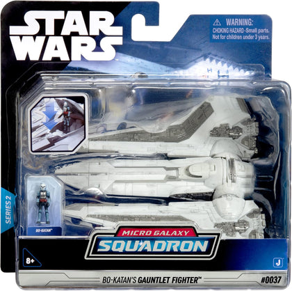 Jazwares - Star Wars - Micro Galaxy Squadron - Veicoli 13 cm - Bo-Katan's Gauntlet Fighter