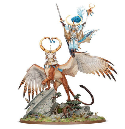 Age of Sigmar - Lumineth Realm-lords -Archamage Teclis and Celennar, Spirit of Hysh