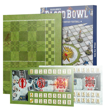 Blood Bowl - High Elf Pitch - Double-sided Pitch and Dugouts