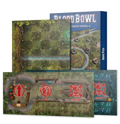 Blood Bowl - Gnomo Blood Bowl Team –Double Sided Pitch And Dugouts Set (Inglese)