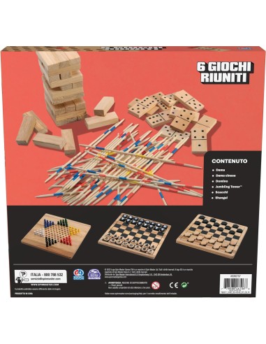 EG CLASSICI - 6 Giochi riuniti in Legno