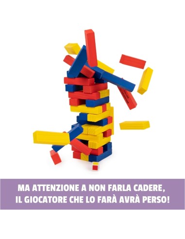 EG CLASSICI - Jumbling Tower colorata in legno