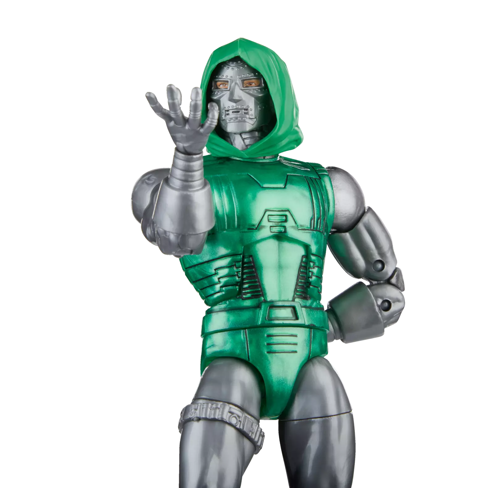 Action Figure Marvel Legends Series - Captain Marvel Vs. Dottor Destino, 60° Anniversario Avengers, Set Da 15 Cm Con 6 Accessori