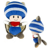 Together Plus - Peluche Super Mario - Flying Squirrel Blue Toad 21cm