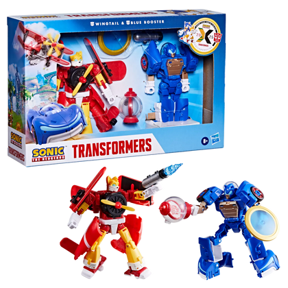 Hasbro - Transformers - Collaborative, Sonic the Hedgehog x Transformers, Wingtail e Blue Booster