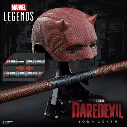 Hasbro - Marvel Legends Series - Daredevil: Born Again Premium Roleplay Mask and Billy Club