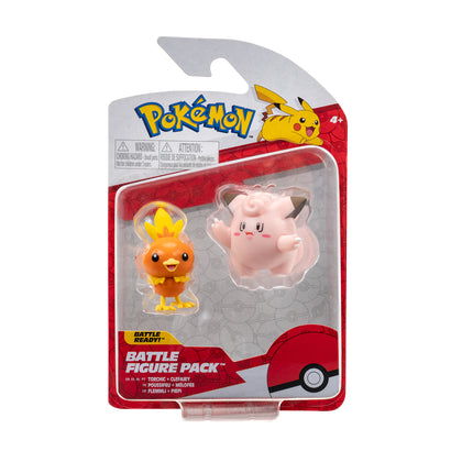 Pokémon - Battle Figure Pack - Torchic & Clefairy