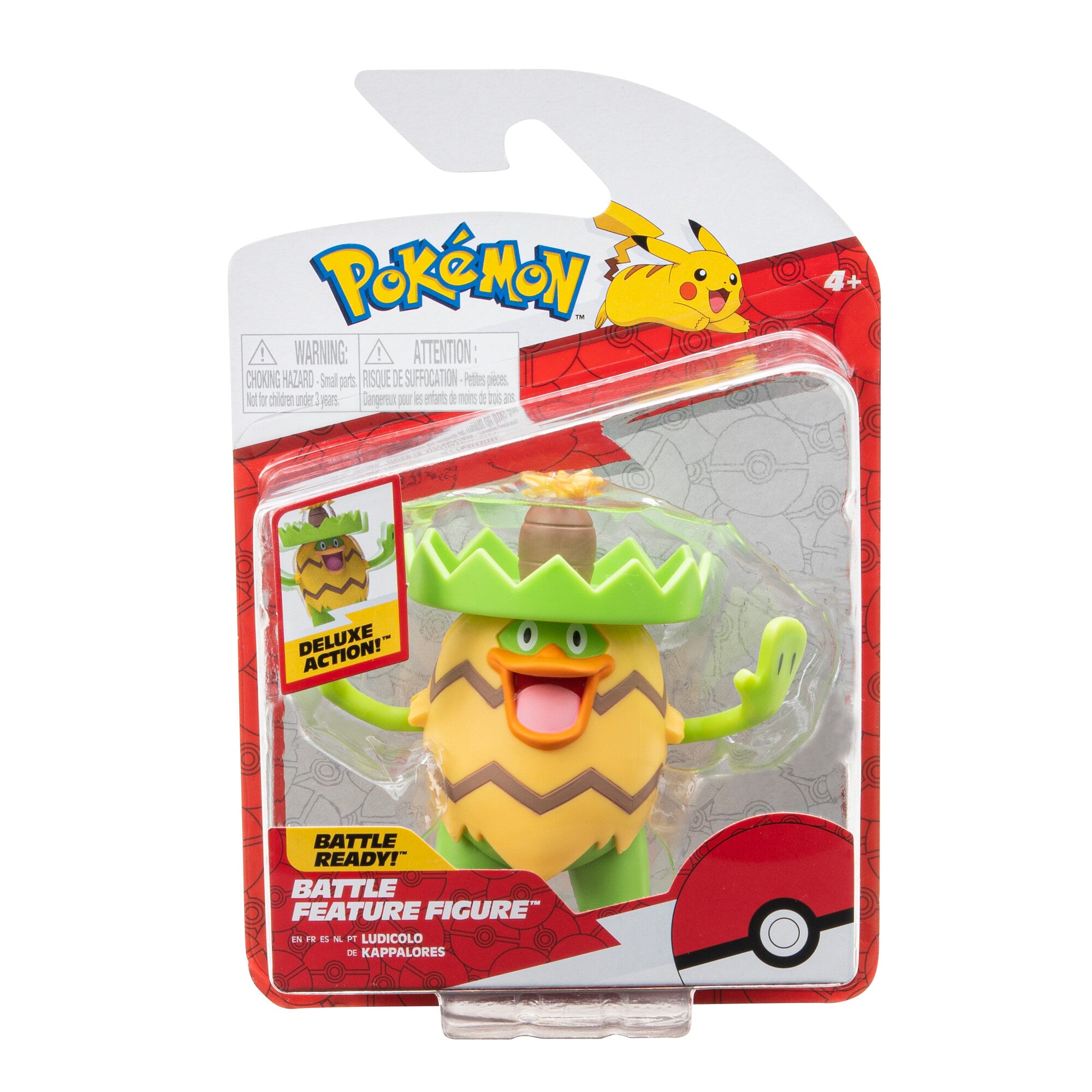 Pokemon Confezione Speciale 3 Figure Da Battaglia: Eevee 5cm, Sirfetch'd 5cm, Charizard 7,5cm Snodato, Compatibili Con Poké Ball Clip 'N' Go - 3