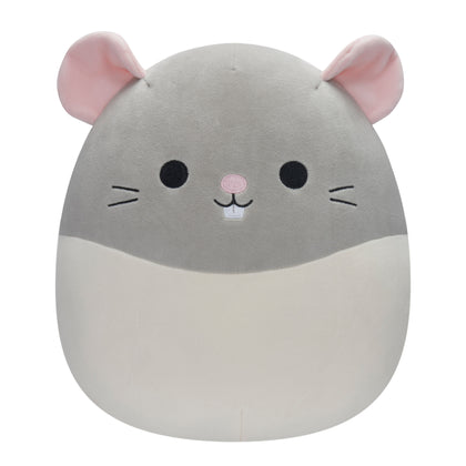 Squishmallows - Personaggi 30 cm - Rusty il Topolino Grigio e Bianco