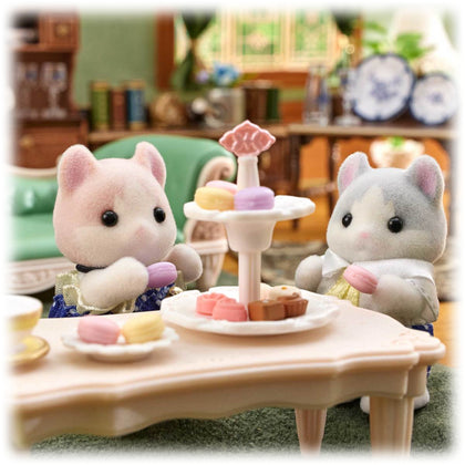 Sylvanian Families - Curly Ear Cat Babies Tasty Treats Set