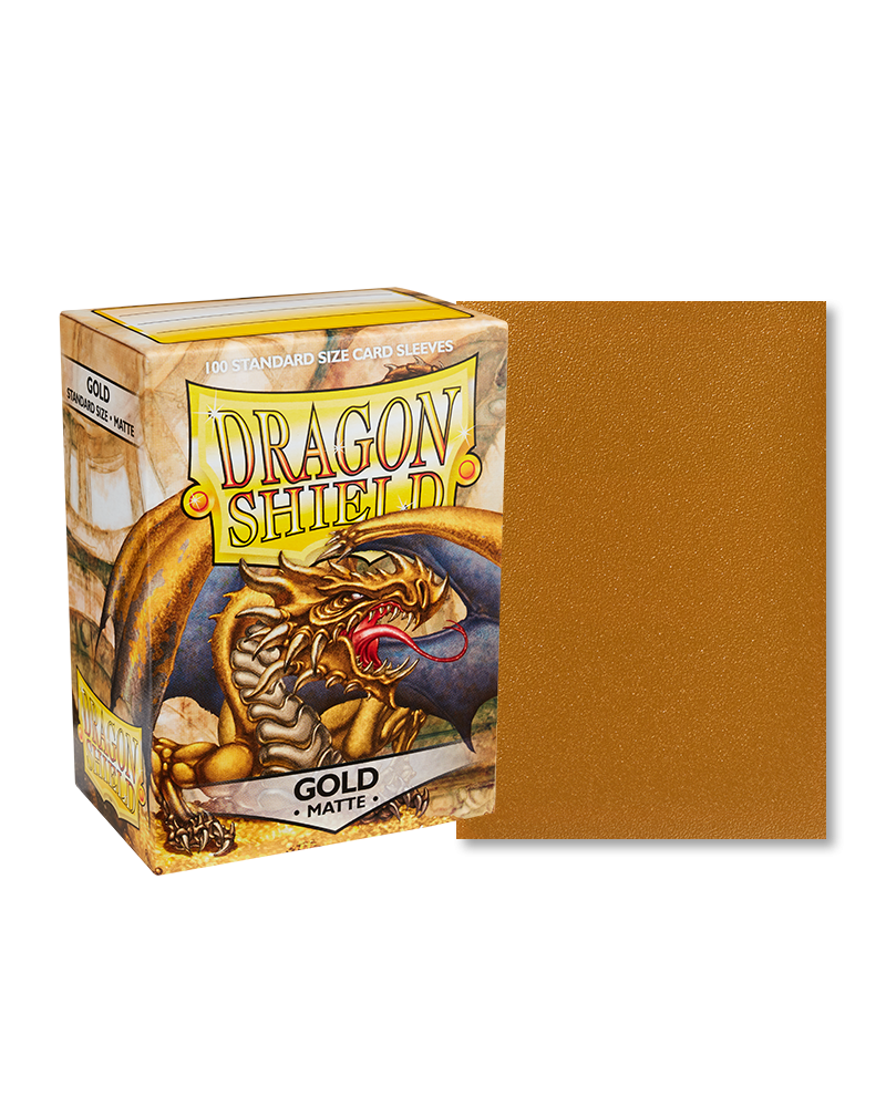 Dragon Shield - Standard - Matte - Gold 100 pcs