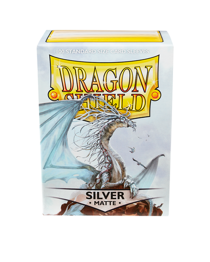 Dragon Shield -  Standard - Matte - Silver 100 pcs