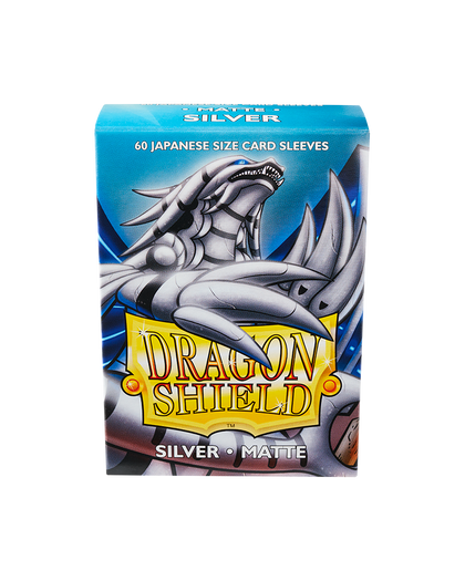 Dragon Shield - Japanese - Matte - Silver 60 pcs