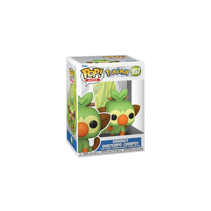 Funko - Pokemon POP! Games Vinyl Figure Grookey (EMEA) 9 cm