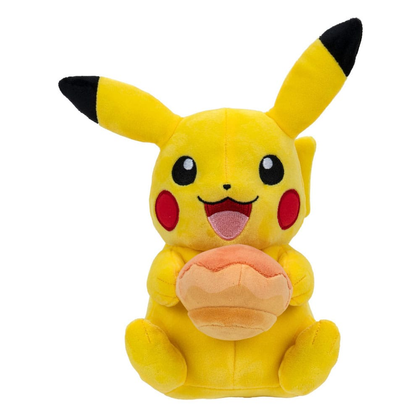 Pokémon - Plush Figure Pikachu with Pecha Poké Puff (Orange) Accy 20 cm
