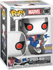 Funko - POP! Marvel: Spider-Man Bug-Eyes Armor - (White/Blue) - Limited Edition Convention