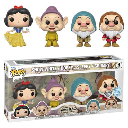 Funko - POP Disney: Snow White- 4 Pack