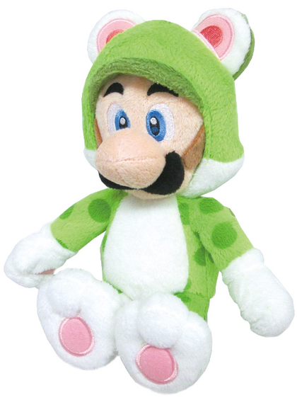 Together Plus - Peluche Super Mario 3D Land - Luigi Chat 25 cm