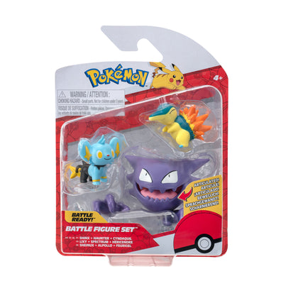 Pokémon - Battle Figure - Set 3 personaggi - Assortimento 3 (Imballo da 4)