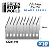 Green Stuff World - Tools - 10x Hobby Knife Blade Refill