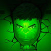 Marvel 3D LED Light Hulk Face 3D