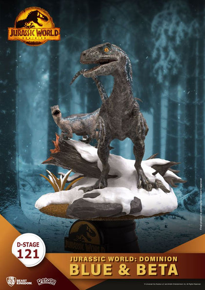 Jurassic World: Dominion D-Stage PVC Diorama Blue & Beta 13 cm