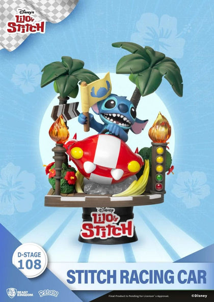 Disney - Lilo & Stitch - Stitch Racing Car PVC Diorama