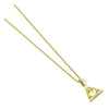 Harry Potter Necklace Deathly Hallows (Gold plated)
