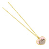 Pusheen Pendant & Necklace Pink and Gold Heart