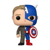 Marvel POP! Vinyl Figure Split- Captain A/Steve R 9 cm 