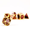 FanRoll - Dice Set - Gold with Purple Enamel (7)