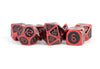 FanRoll - Dice Set - Red with Black Enamel (7)