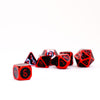 FanRoll - Dice Set - Red with Black Enamel (7)