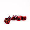 FanRoll - Dice Set - Red with Black Enamel (7)