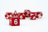 FanRoll - Dragon Storm Sharp Edge Silicone Dice Set - Red Dragon Scales (7)