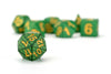 FanRoll - Dragon Storm Sharp Edge Silicone Dice Set - Green Dragon Scales (7)
