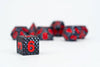 FanRoll - Dragon Storm Sharp Edge Silicone Dice Set - Black Dragon Scales (7)