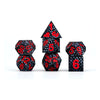 FanRoll - Dragon Storm Sharp Edge Silicone Dice Set - Black Dragon Scales (7)