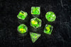 FanRoll - Dragon Storm Inclusion Dice Set - Green Dragon (7)